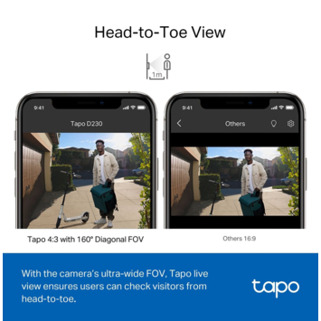 TP-Link Tapo D230S1 video deurbel met batterij
