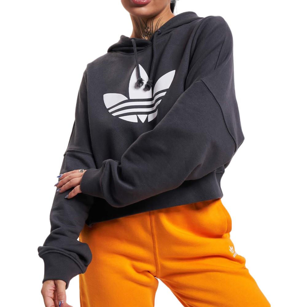 Adidas Sweat Noir Femme Adidas Cropped Hoodie