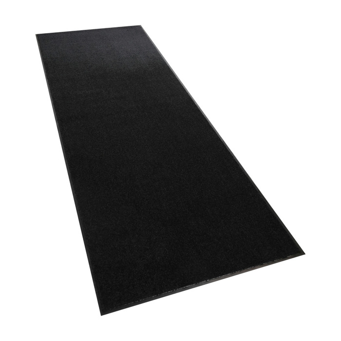 Wash&Clean smudsmåtte sort 90 x 250 cm