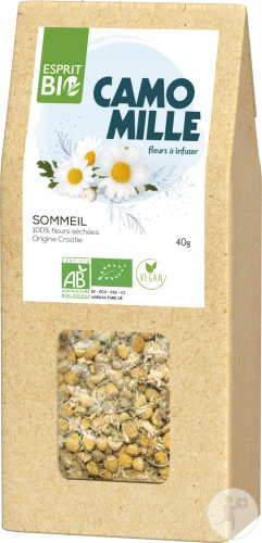 Esprit Bio Camomille À Infuser Sommeil Bio Sachet 40g