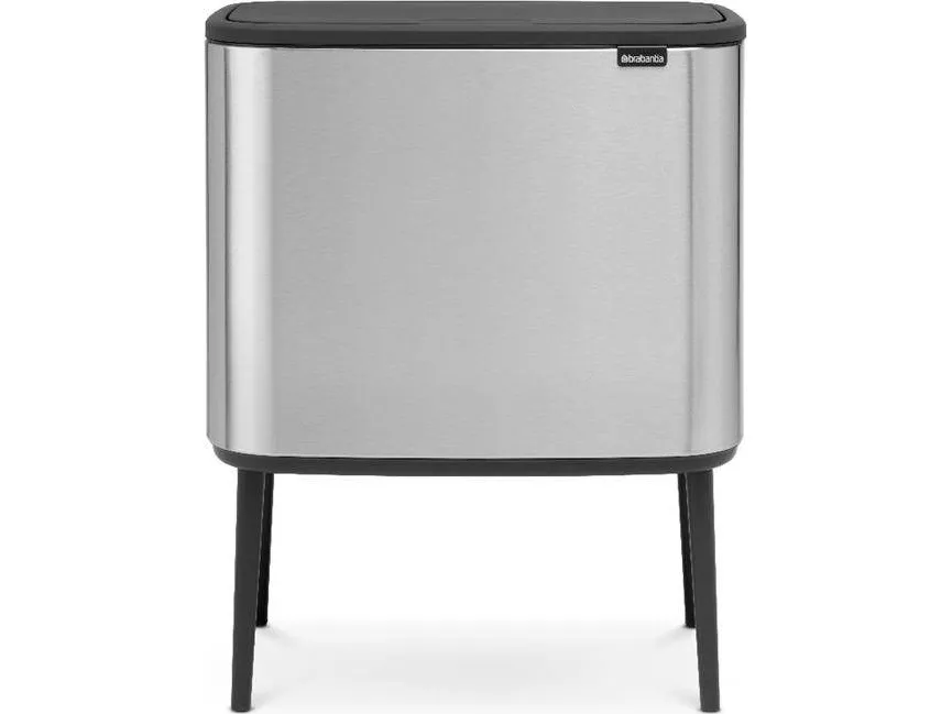 Brabantia Bo Touch Bin - Skraldespand - fliplåg - 36 L - mat stål