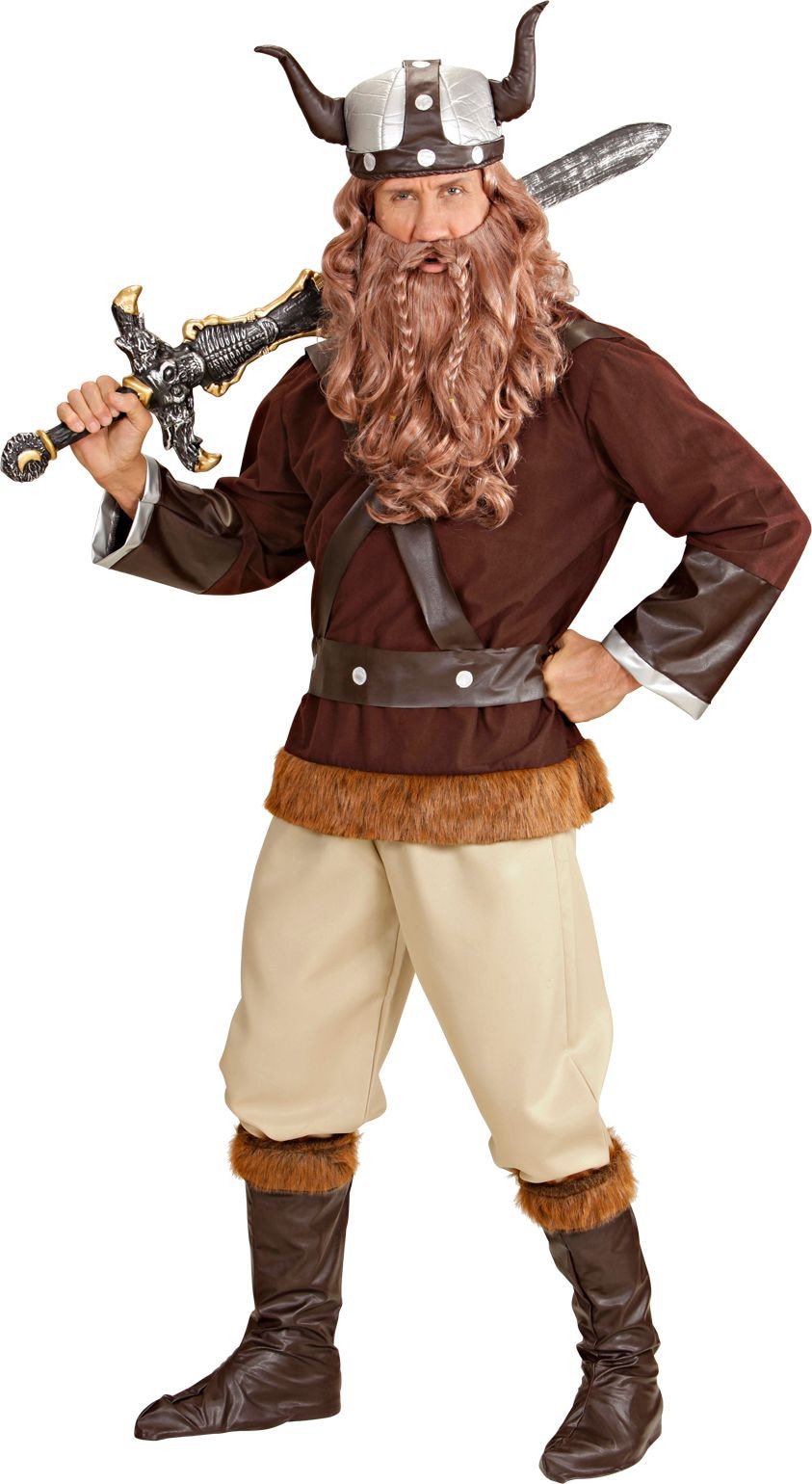 Viking Kostuum Bruin Heren