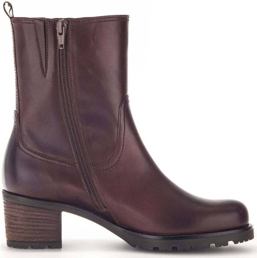 GABOR Enkelboots Dames 801.4 Maat: 38 Materiaal: Leer Kleur: Cognac