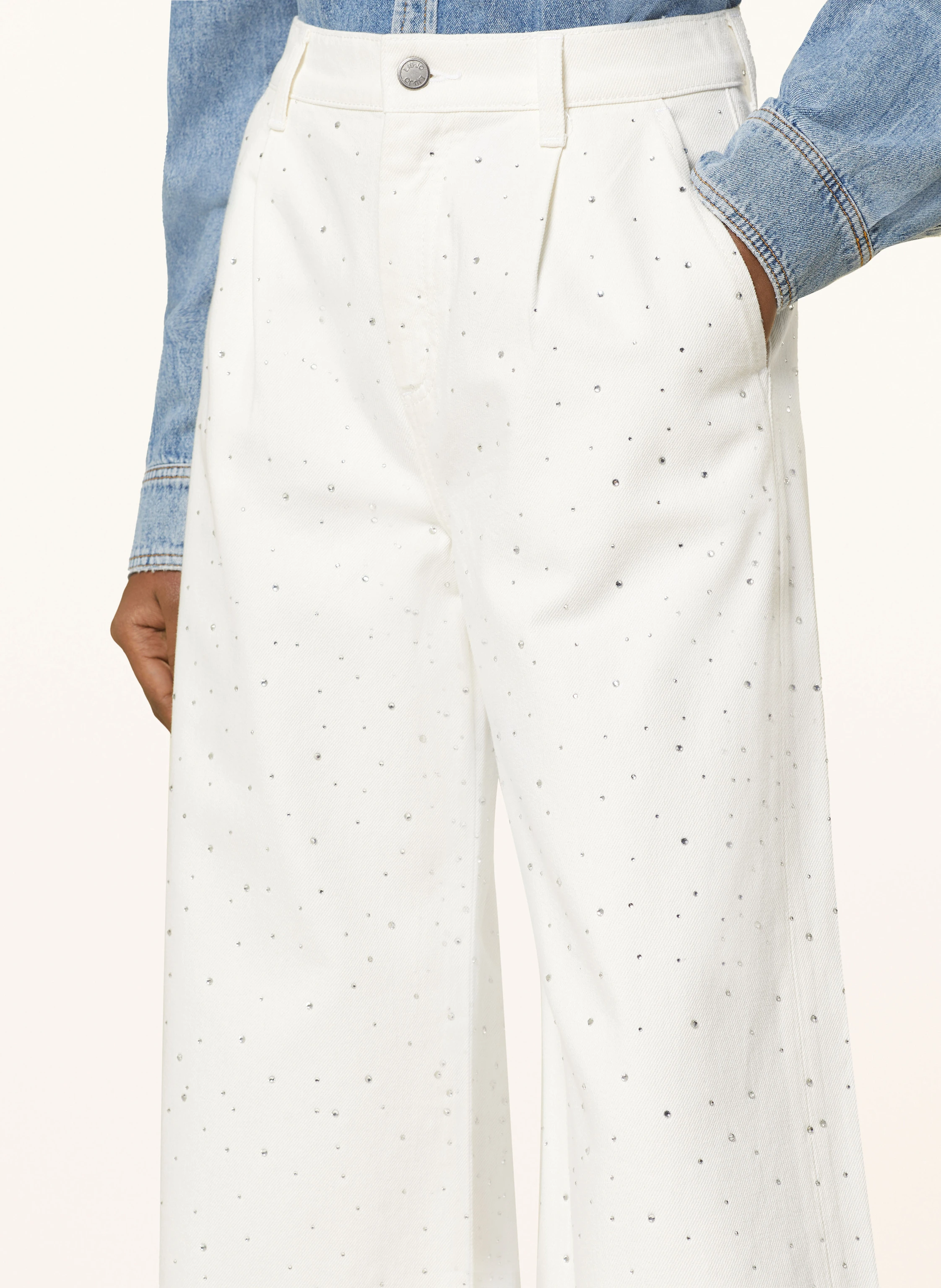 LIU JO Jeans mit Schmucksteinen
