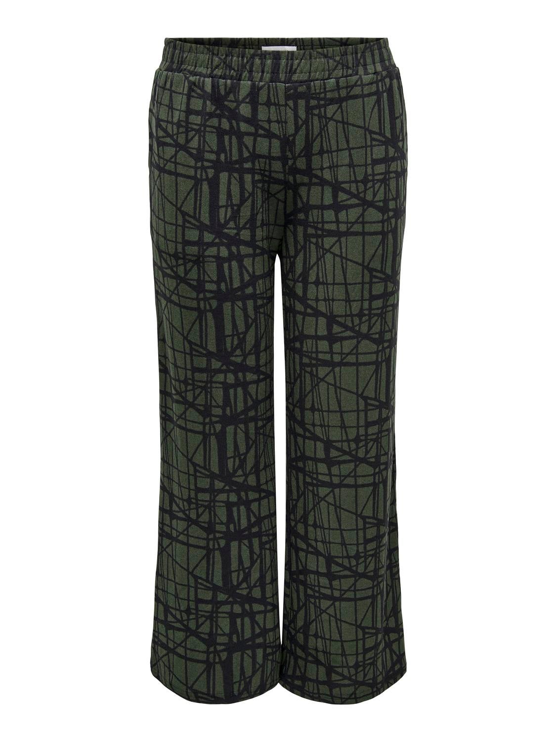 CARALBA Normal geschnitten Hose mit weitem Beinschnitt Forest Night