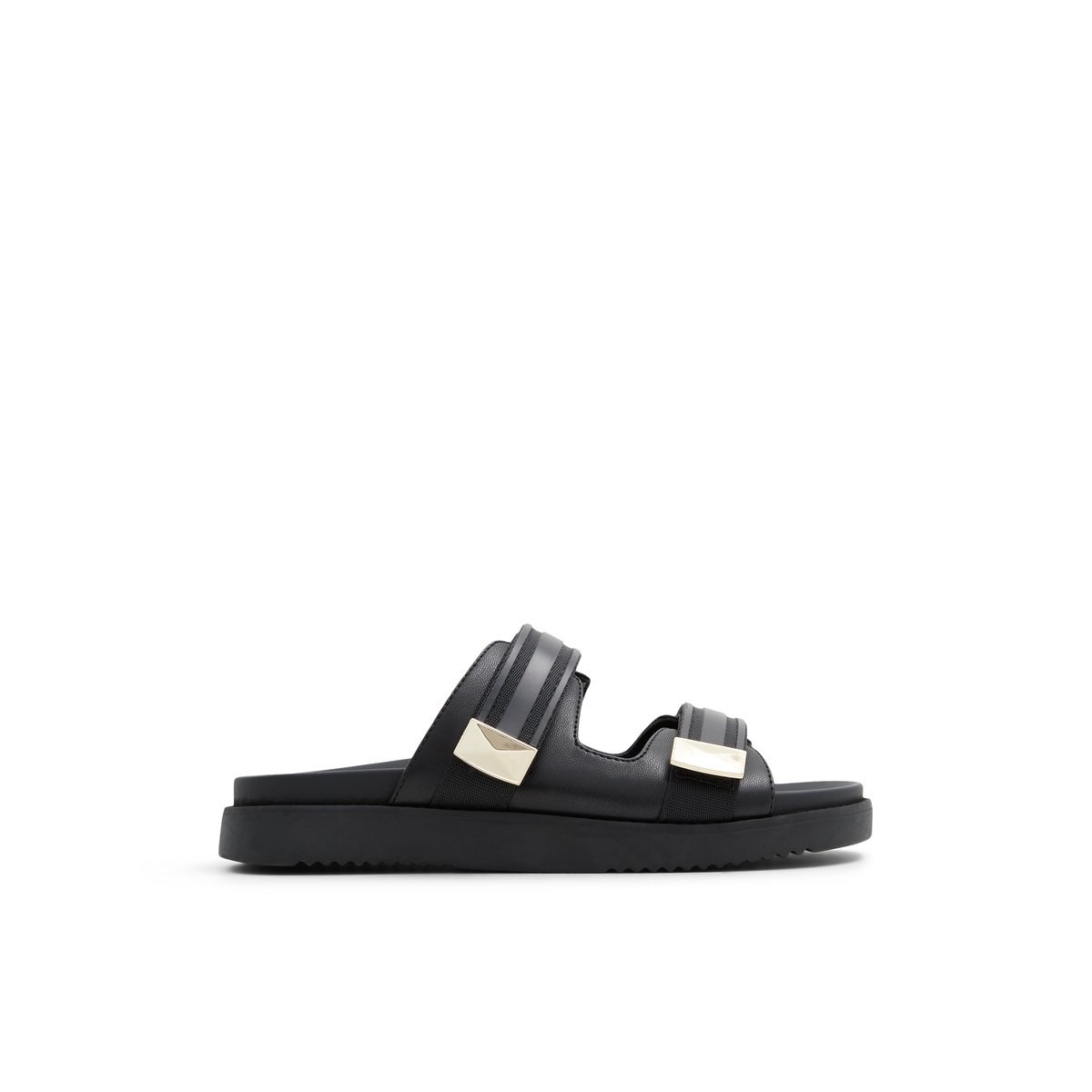 ALDO-Coralina-l-Sandales athlétiques à glissière - Talon plat - Noir