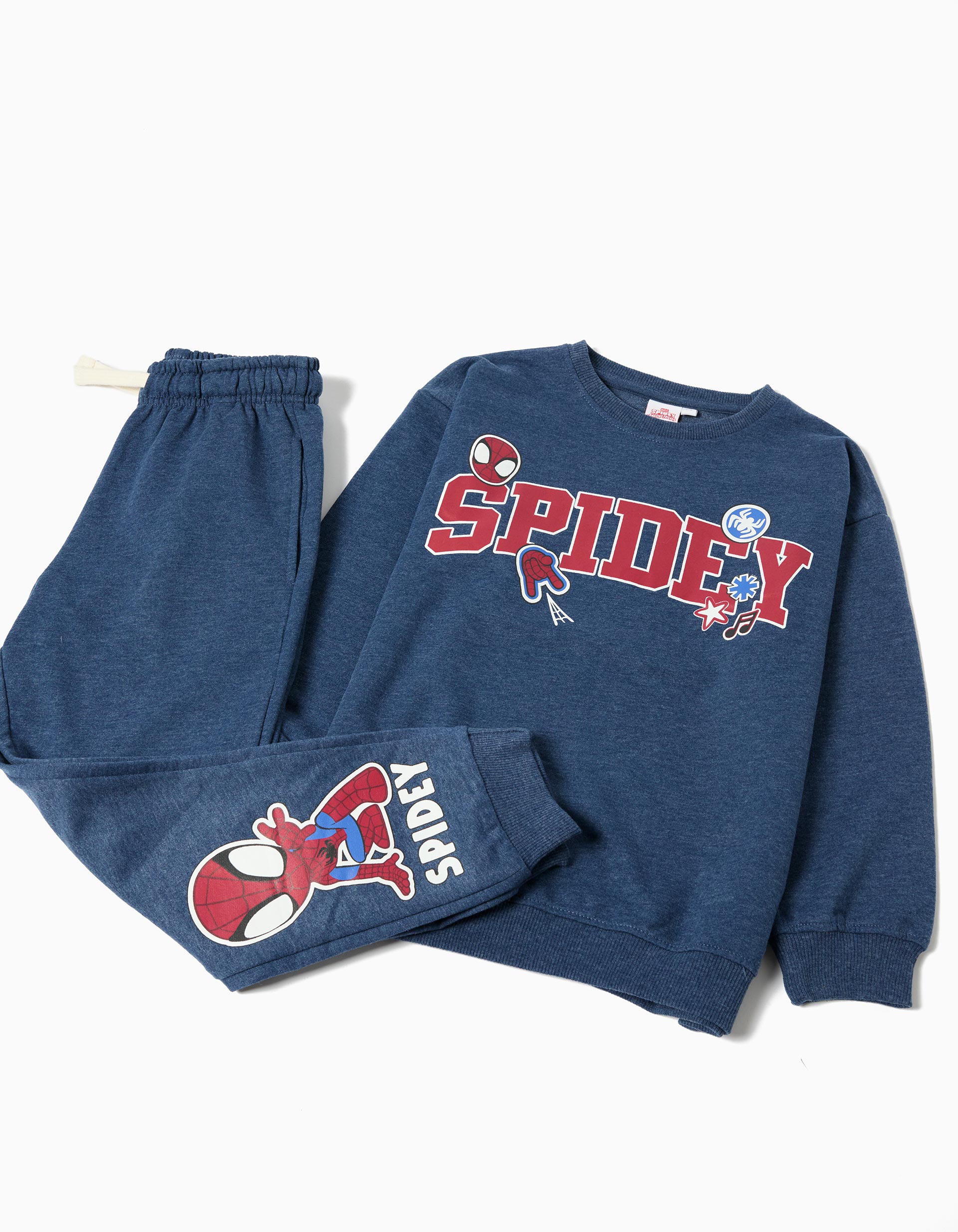 Conjunto Sweatshirt e Calças de Felpa 'Spidey' ©Disney, Menino, Azul