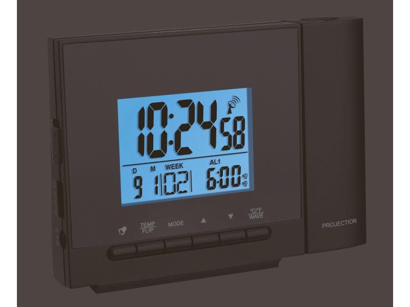 TFA Dostmann Funk-Projektionswecker mit Temperaturanzeige Funk-Projektionswecker