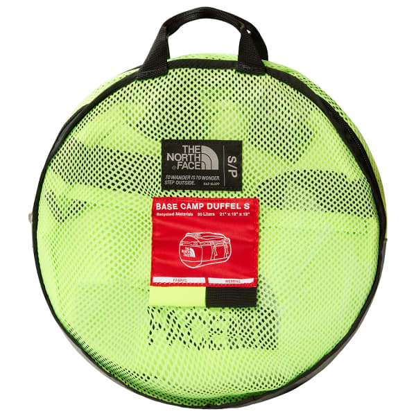Duffel THE NORTH FACE BASE CAMP DUFFEL S SAFETY GREEN/TNF BLACK SAFETY GREEN/TNF BLACK