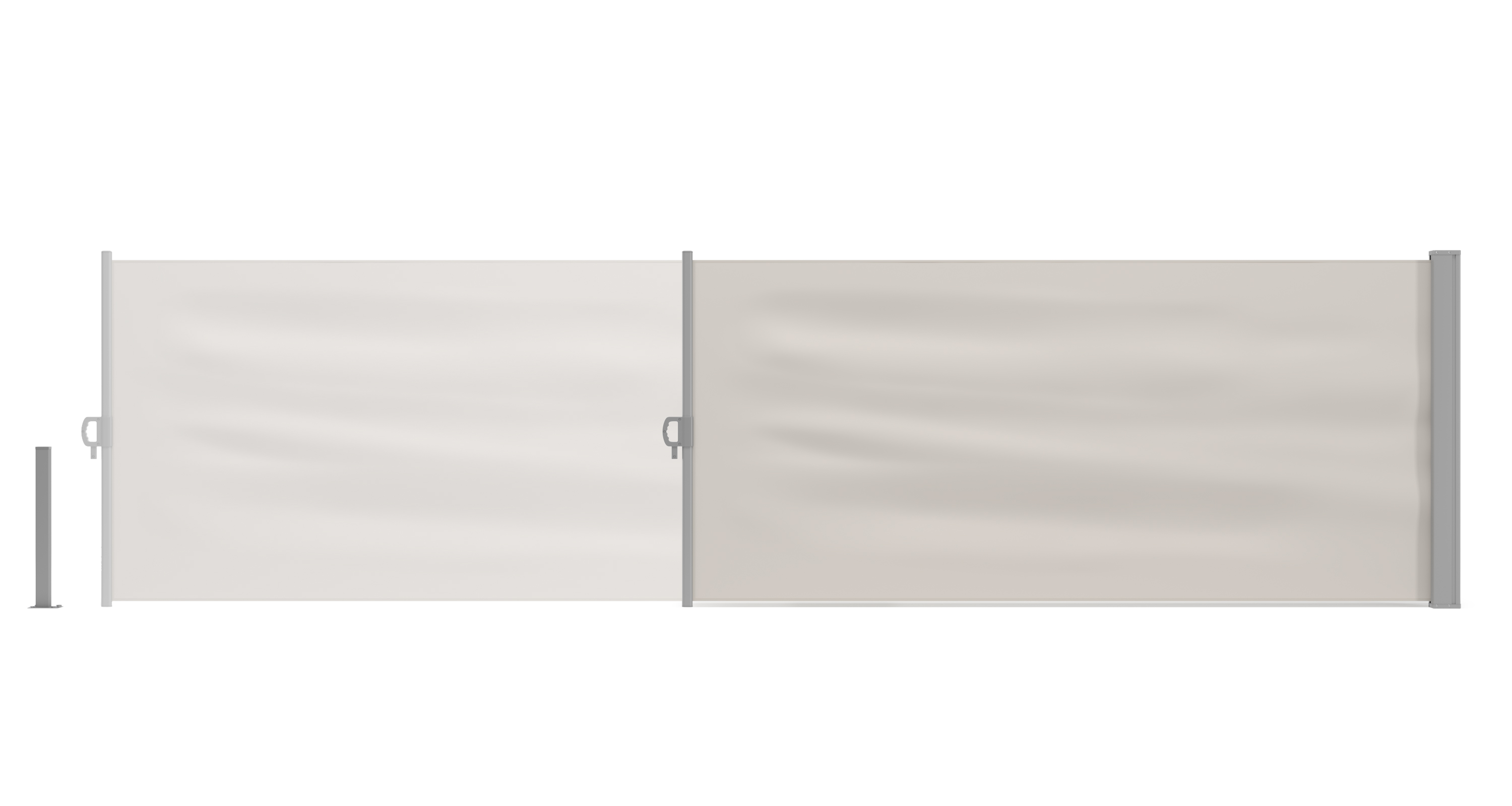 Seitenmarkise VIA 100 x 400 cm beige