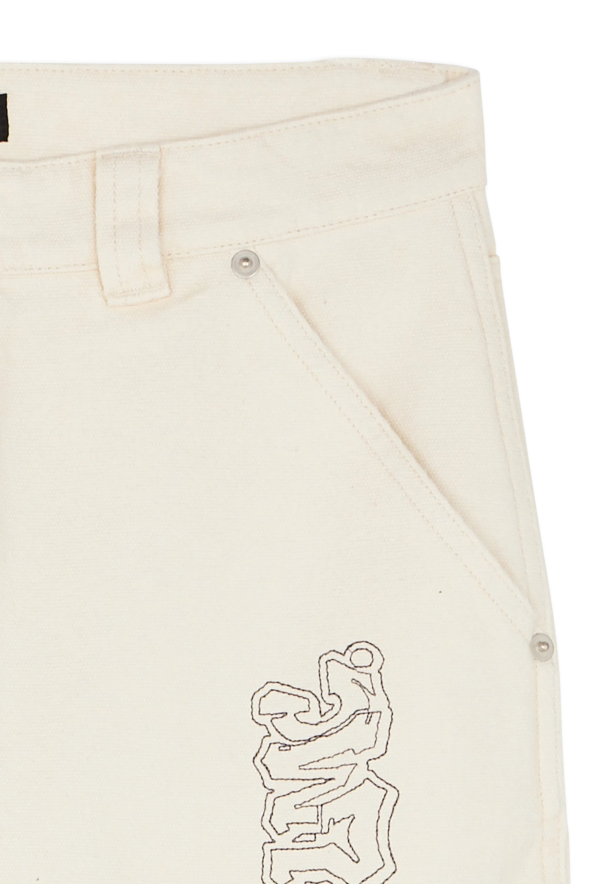 LOST MANAGEMENT CITIES Pantalon GRAFFITI CARPENTER PANTS Beige
