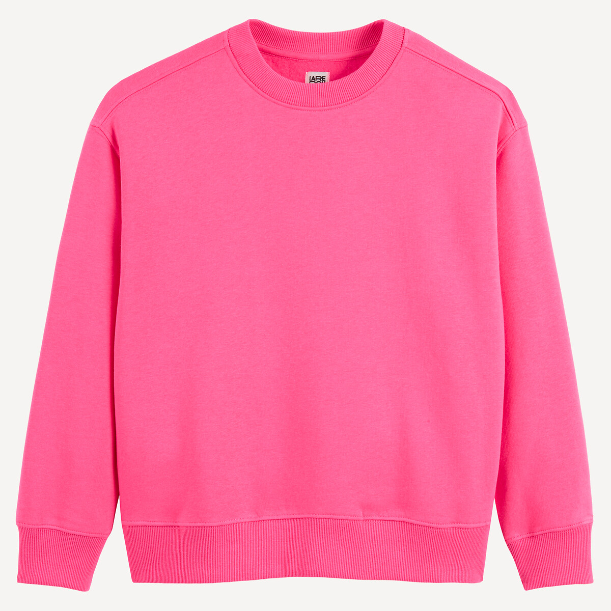 COLEÇÕES LA REDOUTE<br>Moletom de gola redonda achatado