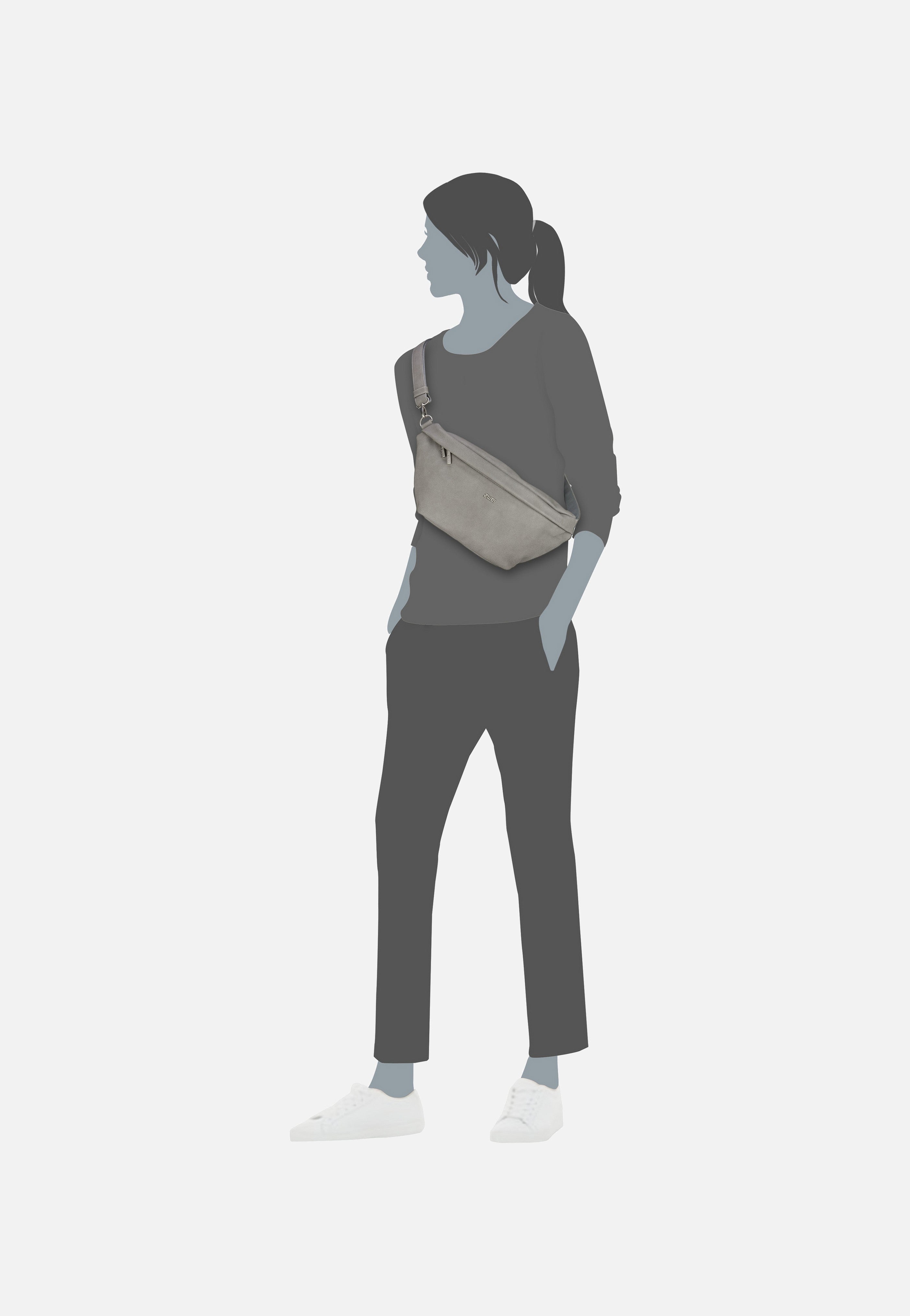 Mademoiselle MH80 Canvas/Grey - Bauchtasche