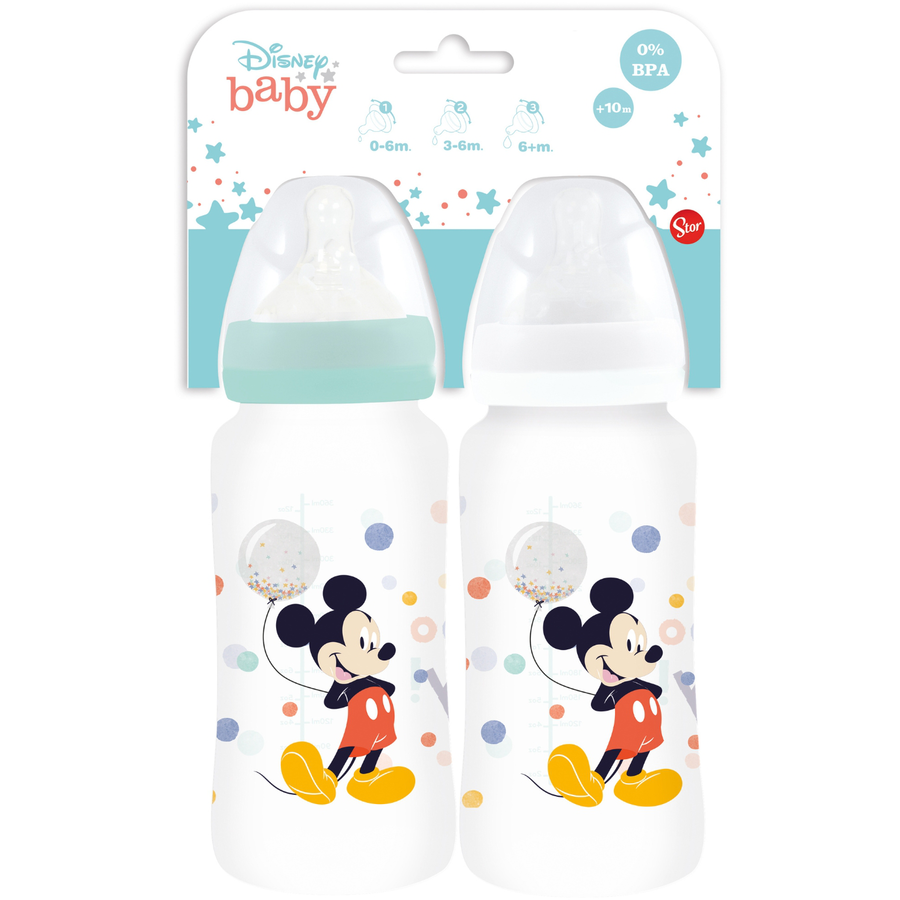 Stor Flaschenset Mickey, 2 Stück 360ml
