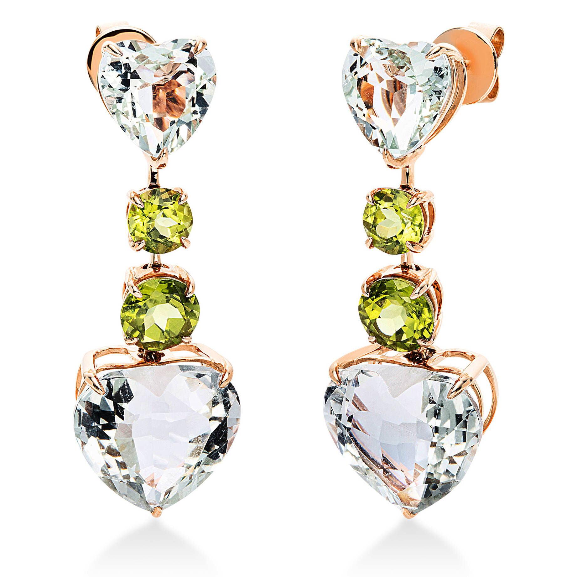 Diamond Group| Damen Ohrringe mit Amethyst und Peridot