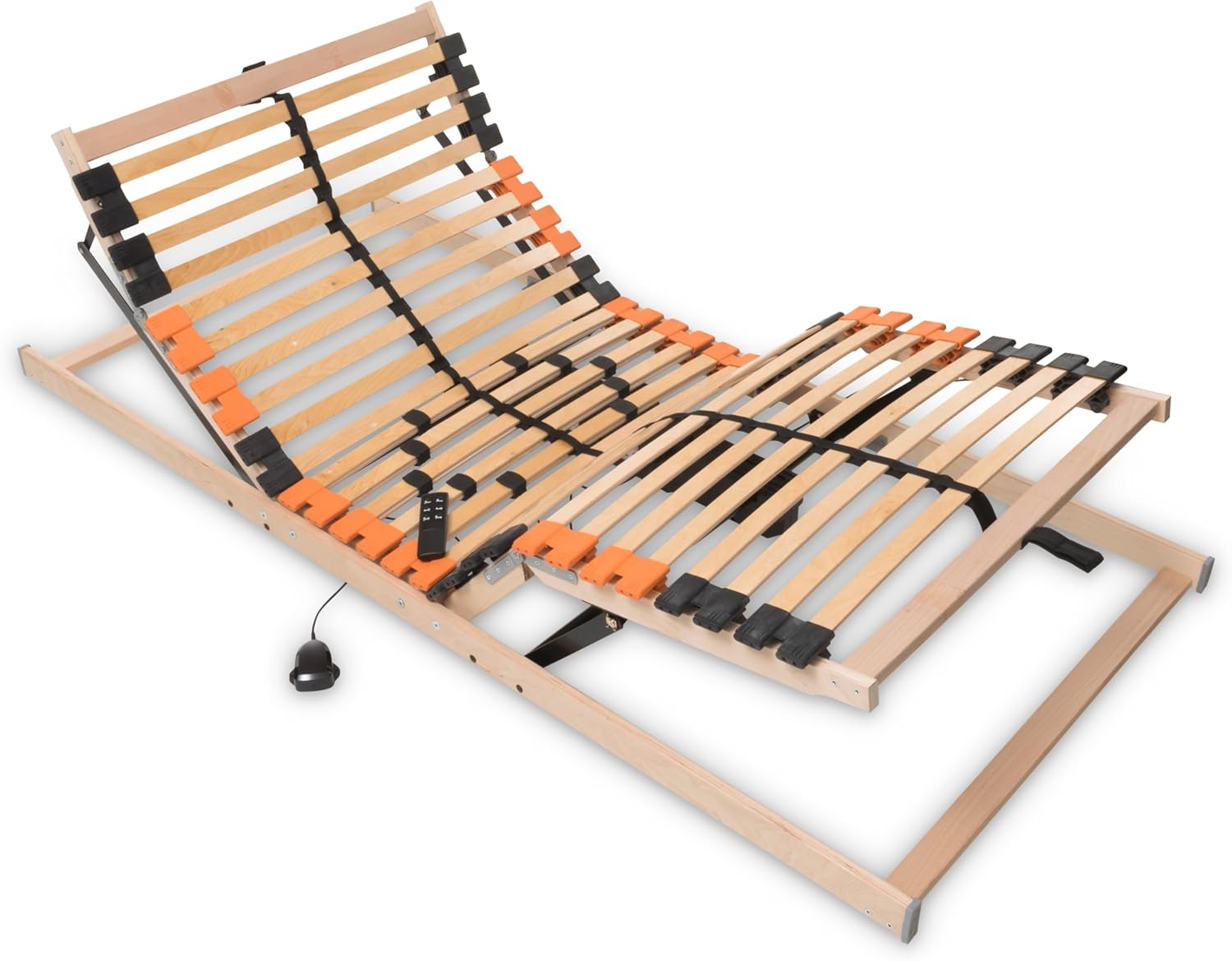 Betten-ABC Medifix 7-Zonen-Lattenrost, Härtegradverstellung, 28 Leisten, Belastbar bis 150 kg, Für alle Matratzen, Made in Germany, Ausführung: Motor, Größe: 90 x 190 cm