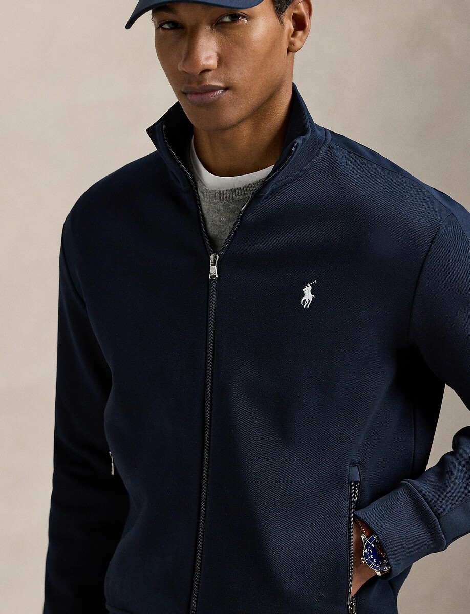 POLO RALPH LAUREN<br>Suéter com zíper e gola alta