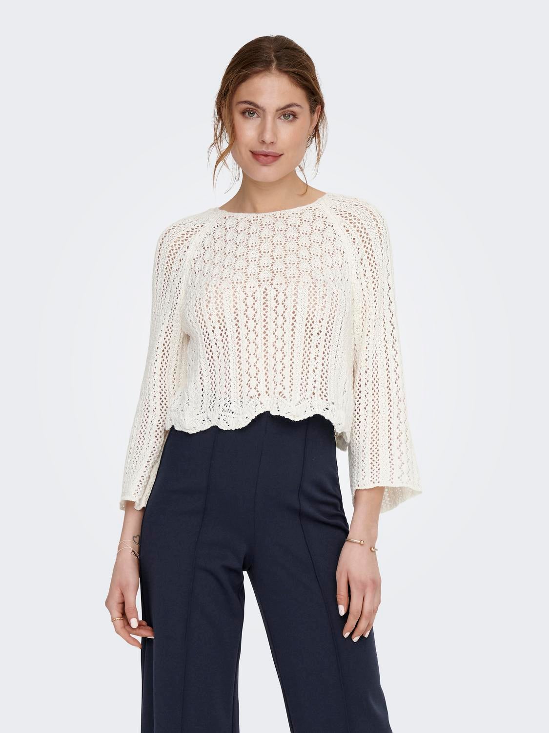 ONLNOLA Strickpullover Cloud Dancer