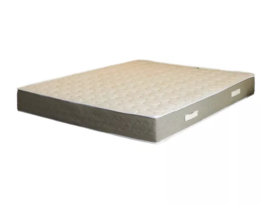 Matelas latex ferme 200x200x23 cm 7 zones confort alèse déhoussable tissu coton respirant