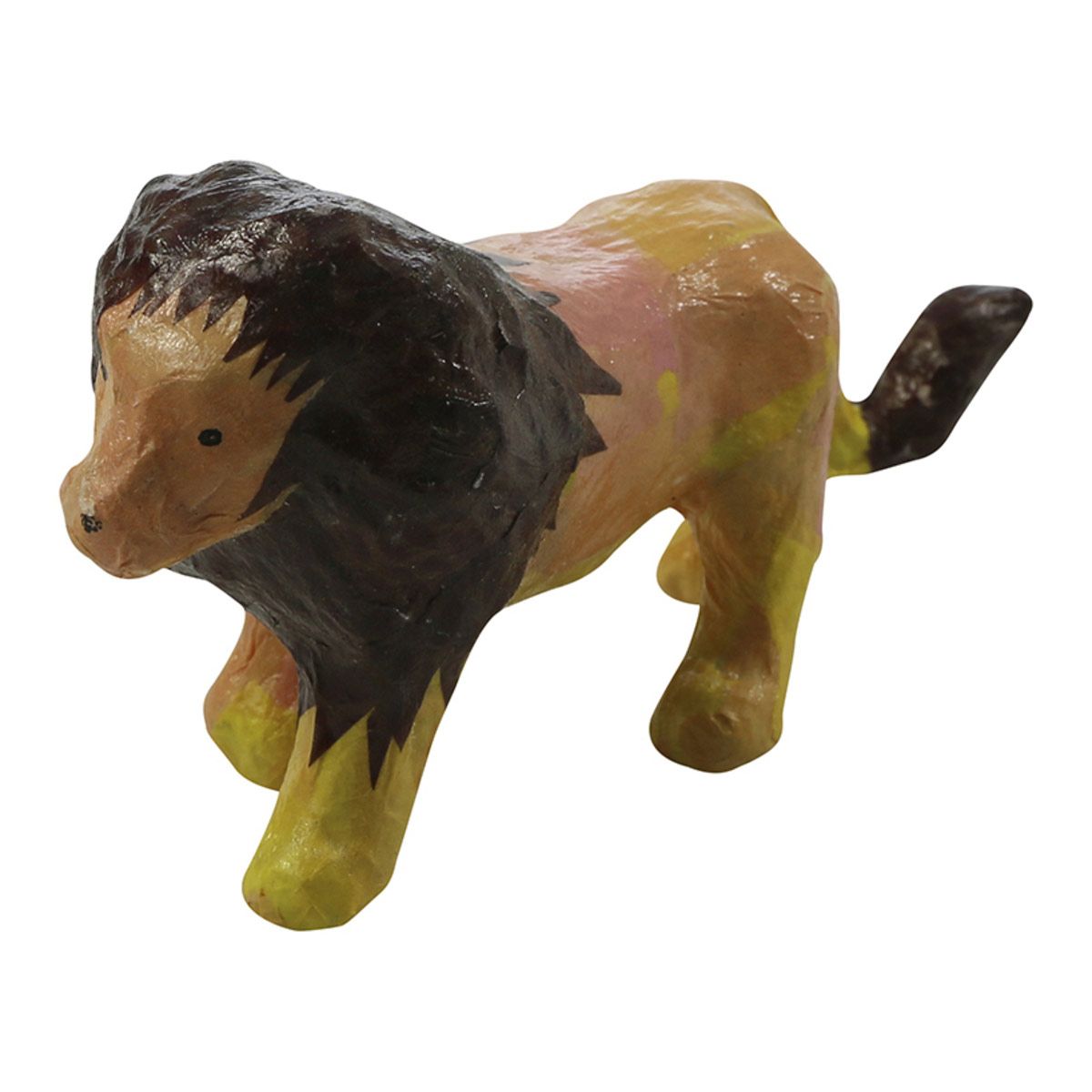 Lion en papier mâché