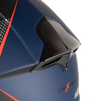 Casque Dexter CONTINENTAL CARBON DECAL MATT 22.06 - Bleu / Rouge