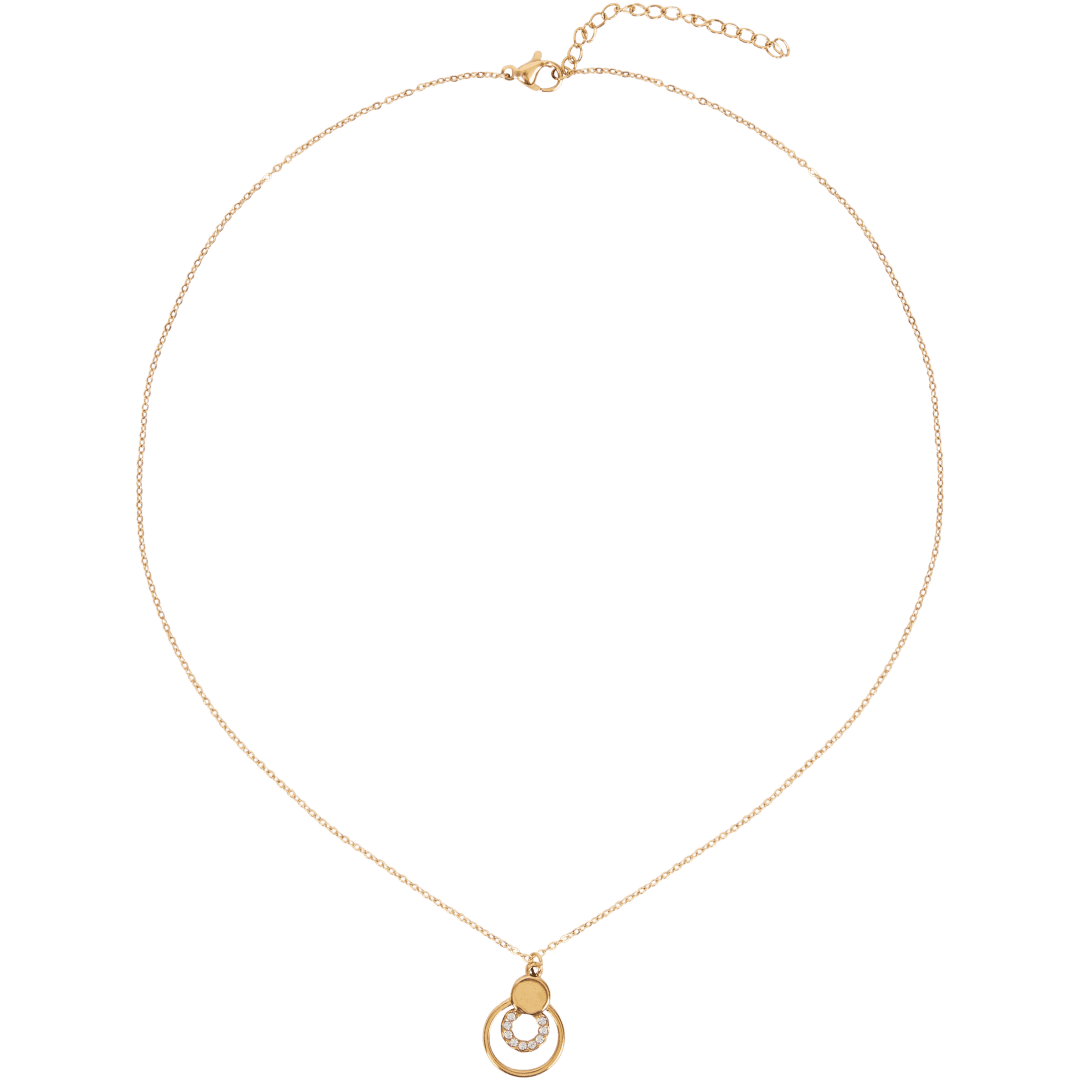 Stalen ketting met Swarovski-kristallen Diverse varianten