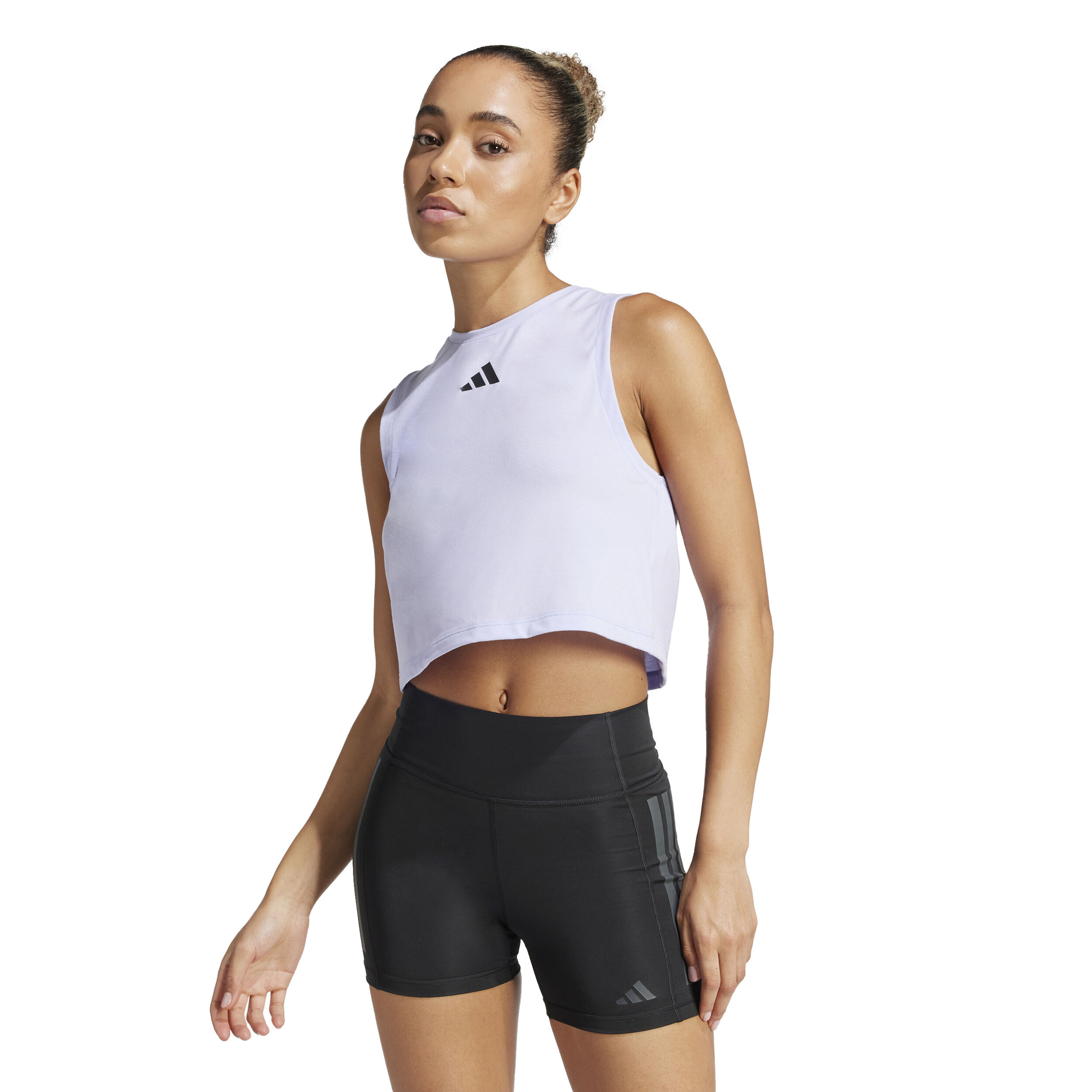 adidas Power 3 Stripes Boxy Débardeur Tank Top Femmes - Lilas