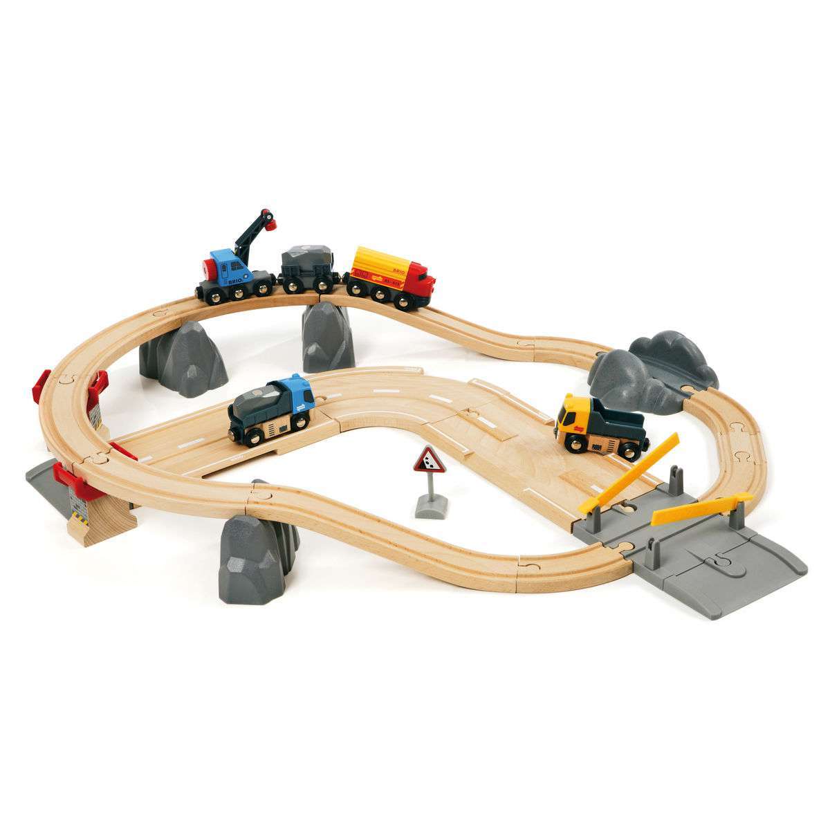 BRIO Spiel Straßen & Schienen Steinverlade Set