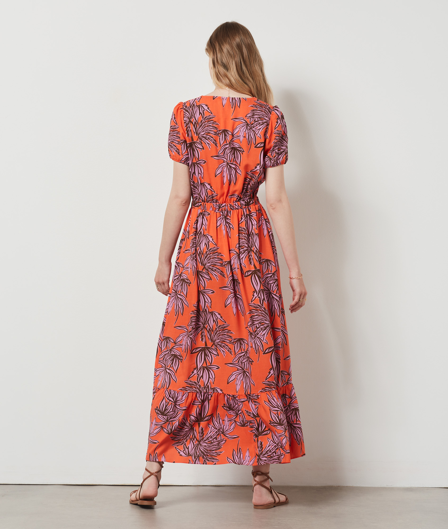 Robe longue imprimée