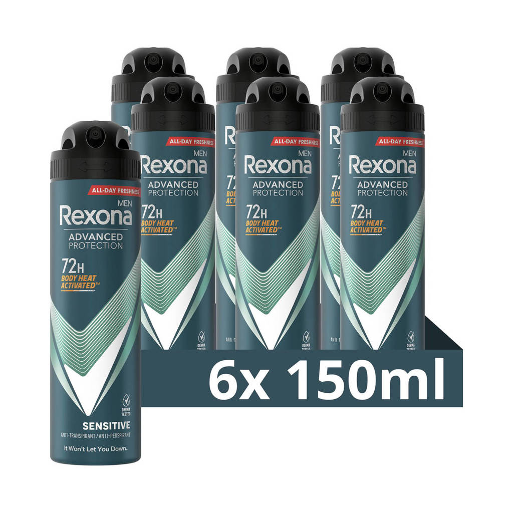 Sensitive anti-transpirant deodorant spray - 6 x 150 ml
