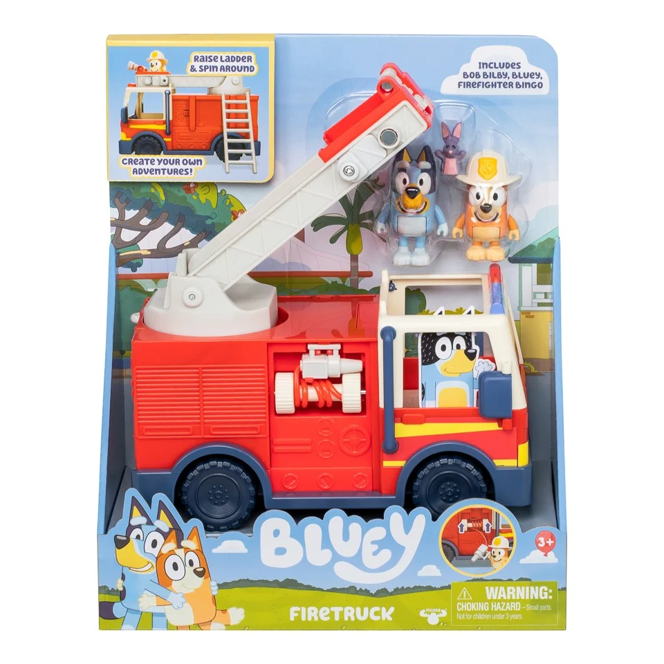 Bluey legesæt med brandbil