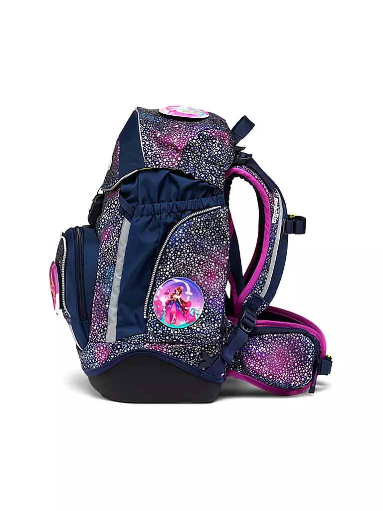 ERGOBAG Schultaschen Set 6tlg PACK Reflex Glow - Bärlaxy lila