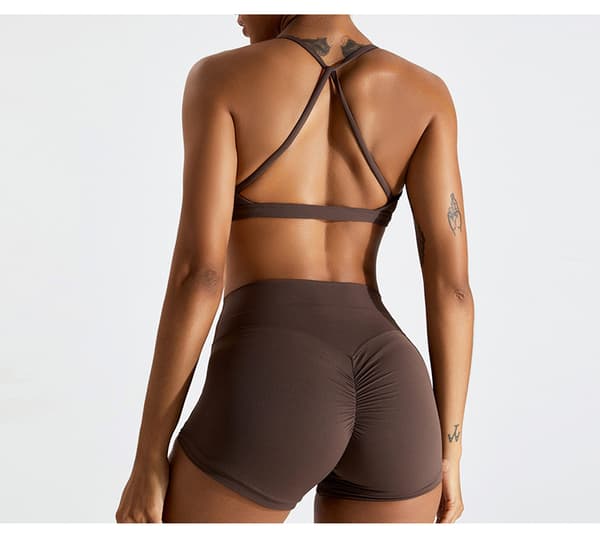 INF Criss Cross Sports-BH og Leggings-sett