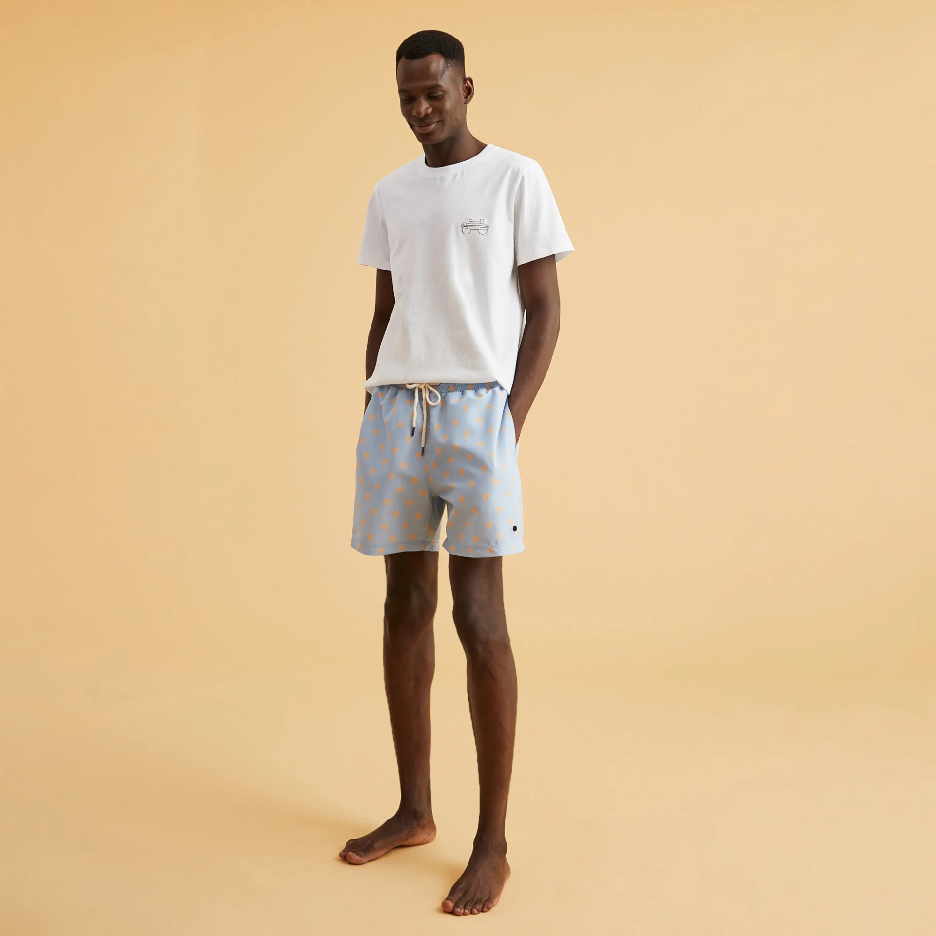Maillot de bain bleu ciel Polyester recyclé - modèle Mimizan
