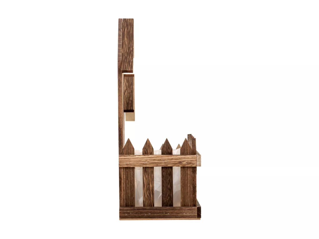 Support en bois marron 26.5x15x35h