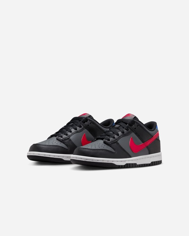 Chaussures Nike Dunk Low Noir & Rouge pour enfant