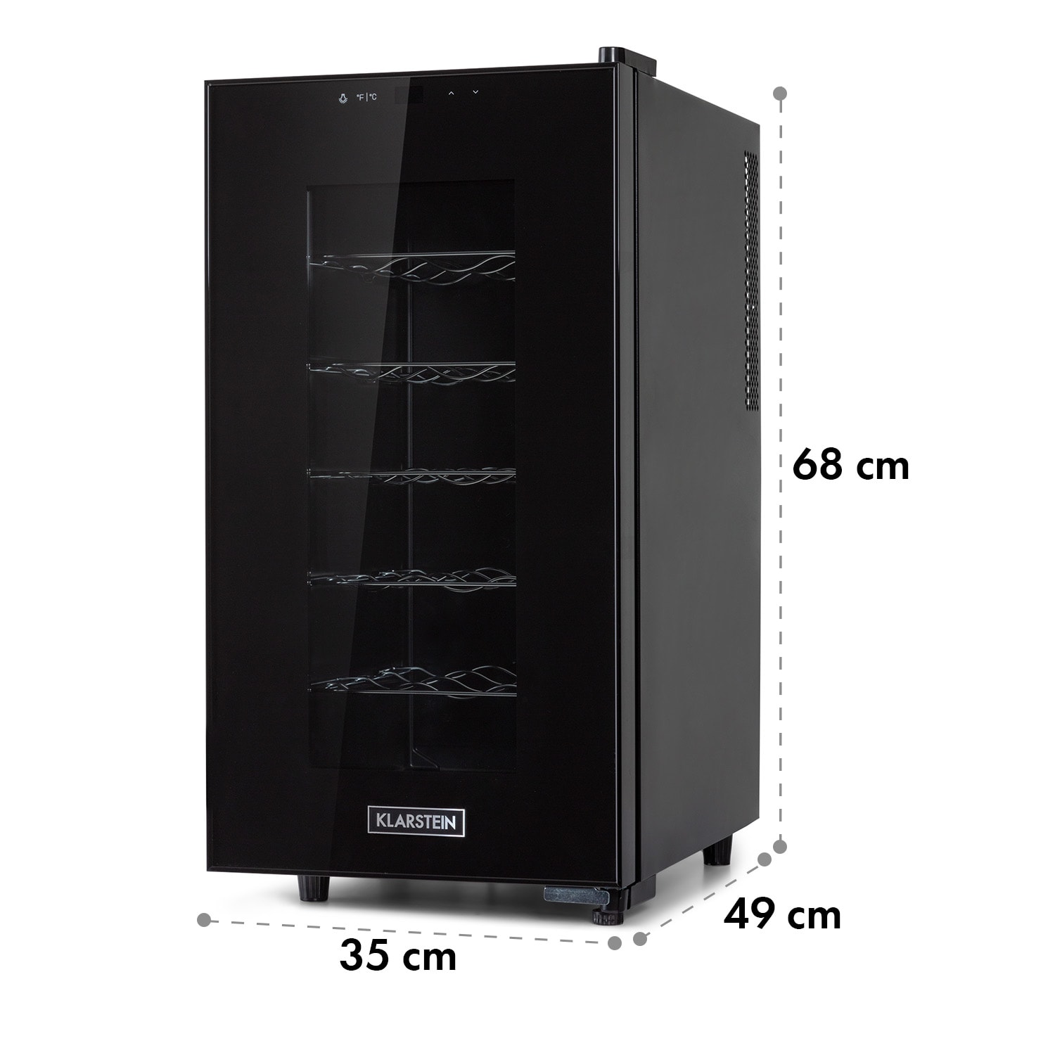 Bellevin 18 Uno Weinkühlschrank 50 Liter 11-18 °C LED Touch SingleZone