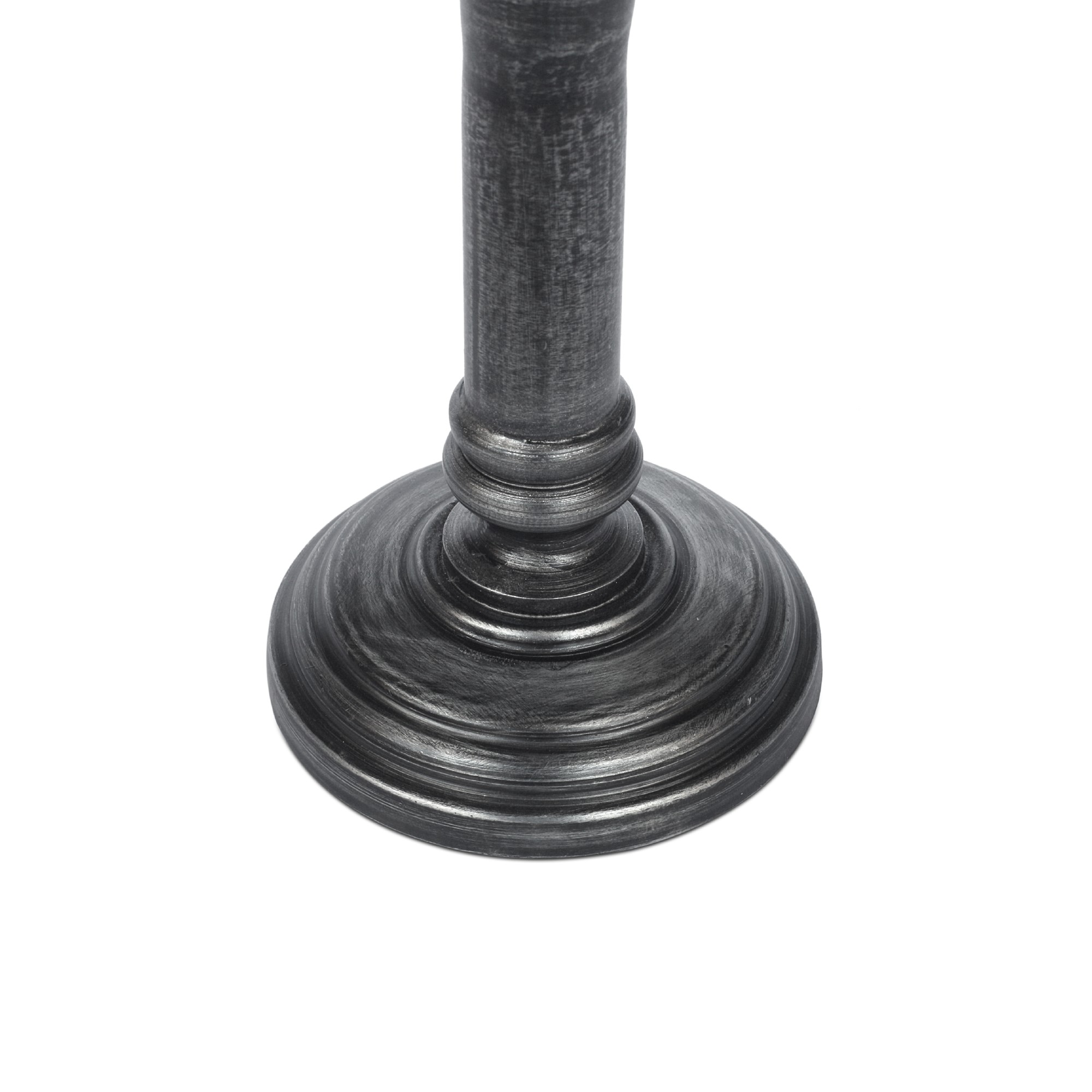 Kerzenständer aus Metall, antik-finish, Ø 8,5 cm, H 15 cm von fischer's lagerhaus