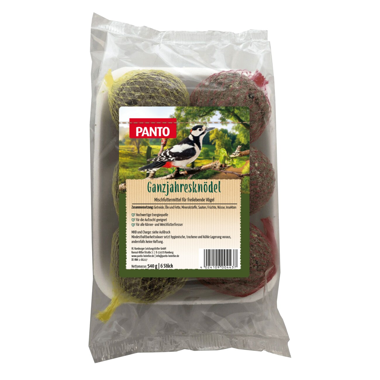 Panto GANZJAHRESKNÖDEL 6er Tablett 540g