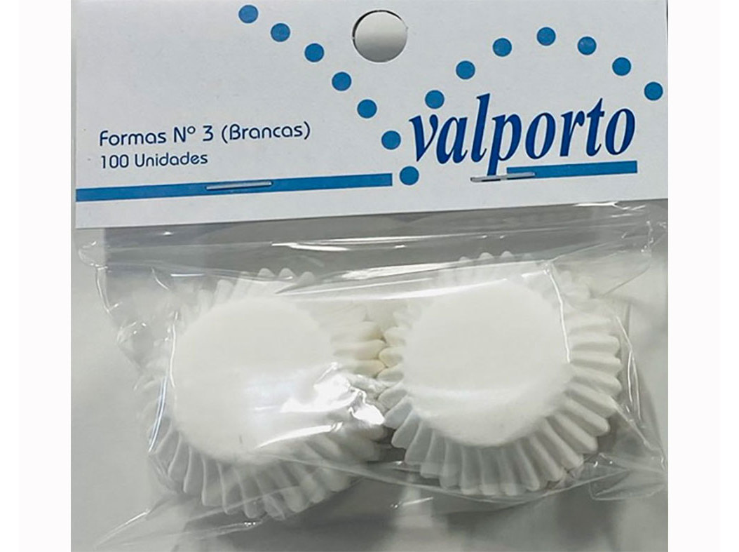 CONJUNTO 100 FORMAS PAPEL VALPORTO BRANCAS Nº3