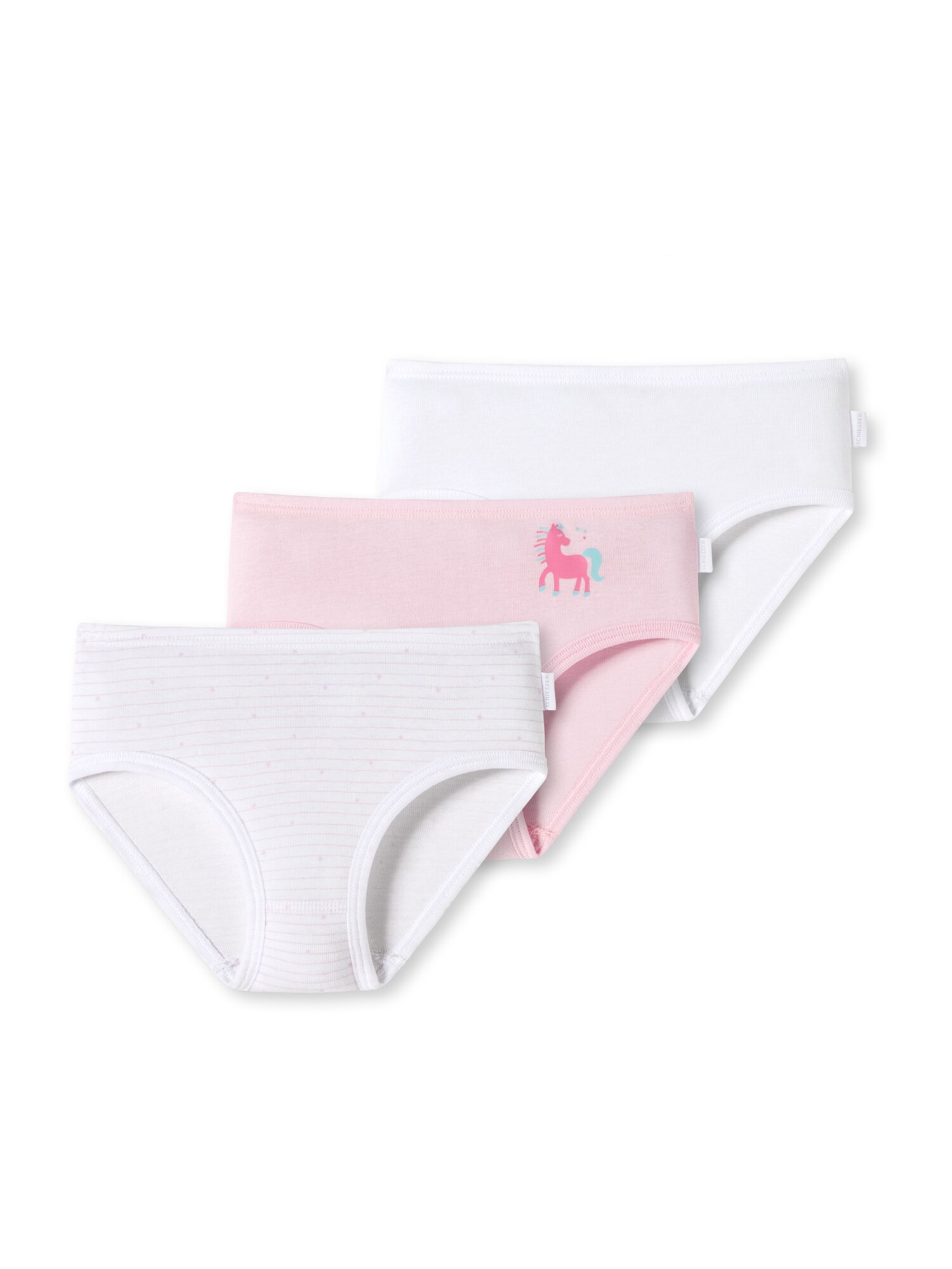 Schiesser Mädchen Hüftslip Fine Rib Organic Cotton 3er Pack