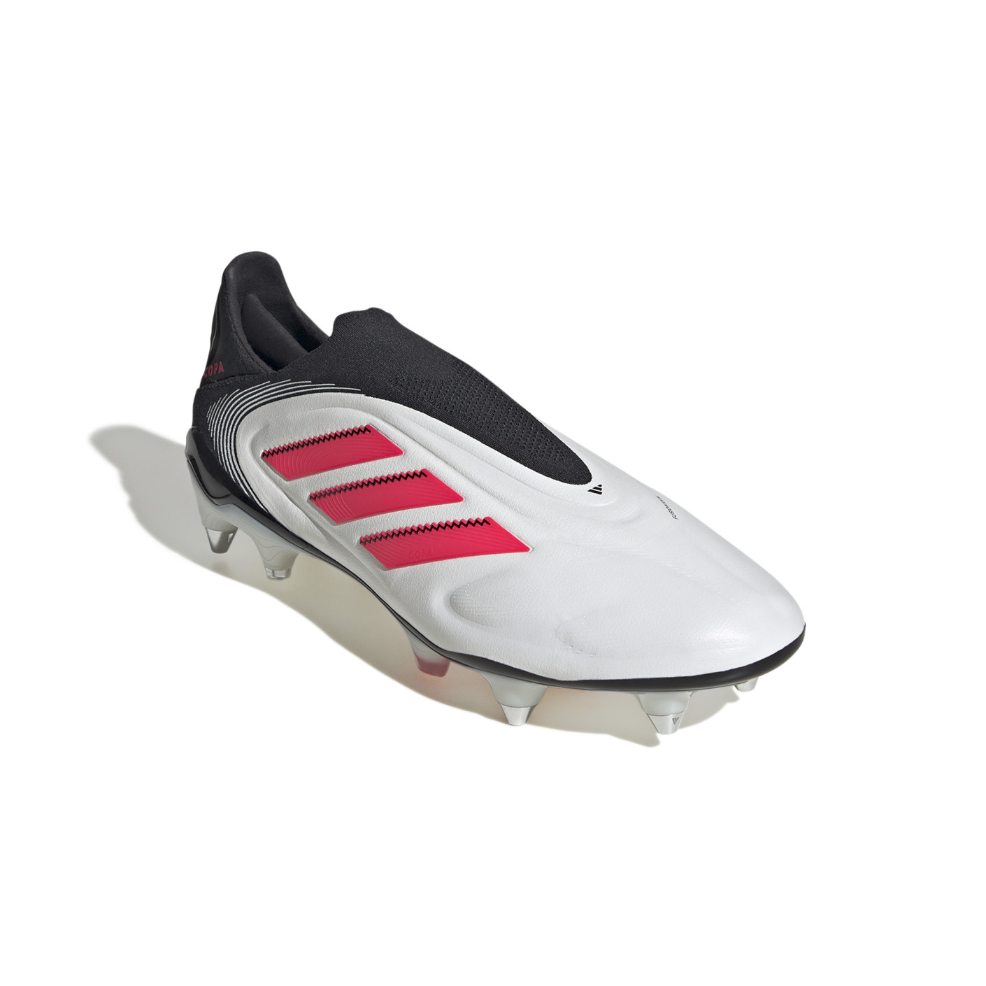 Adidas Copa Pure III Elite Veterloze IJzeren-Nop Voetbalschoenen (SG) Wit Zwart Rood