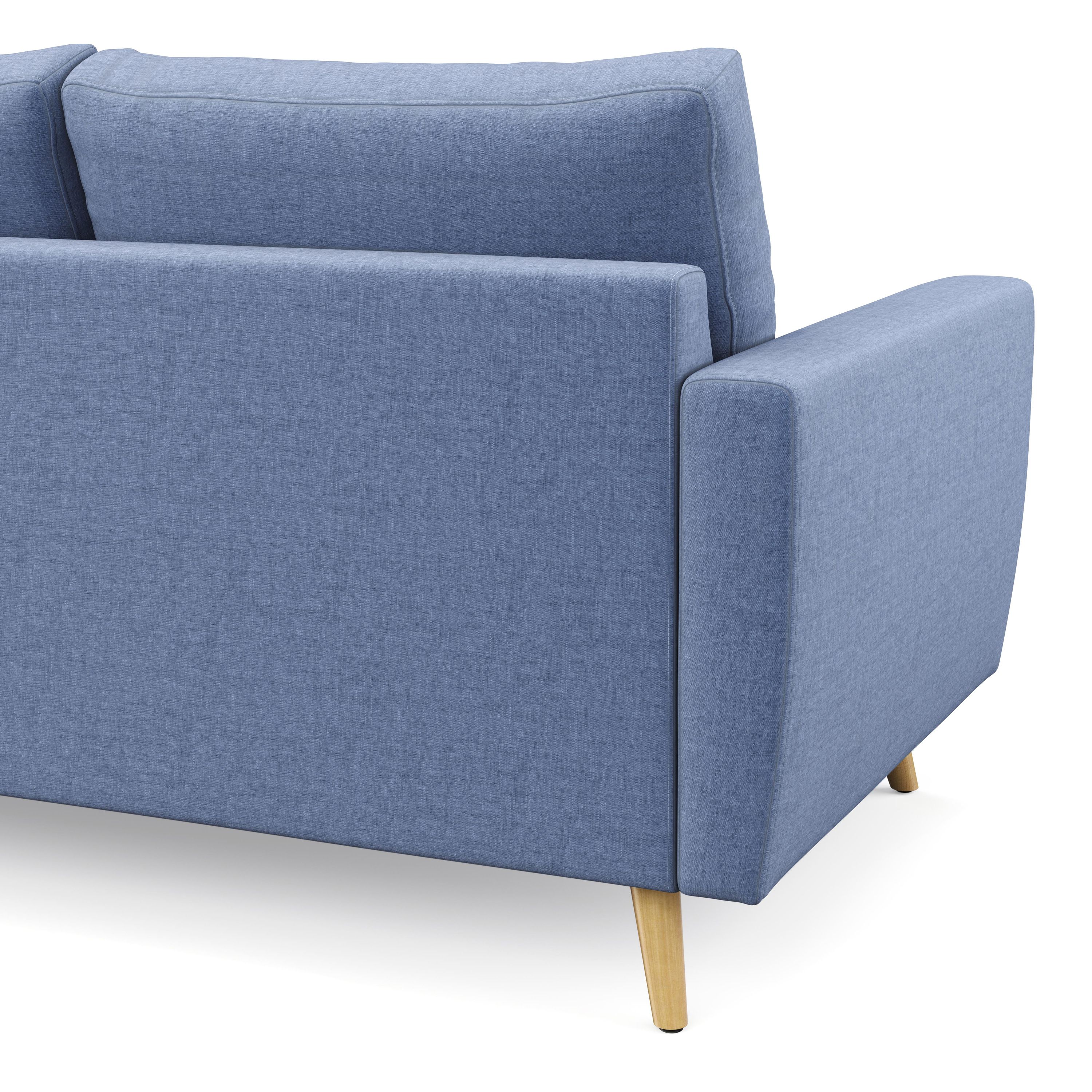 Ecksofa MANDY rechts blau