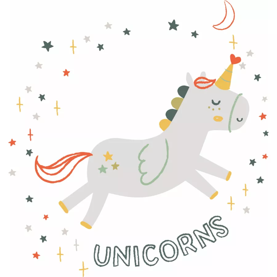 Liliput Langarmshirt Unicorn ecru