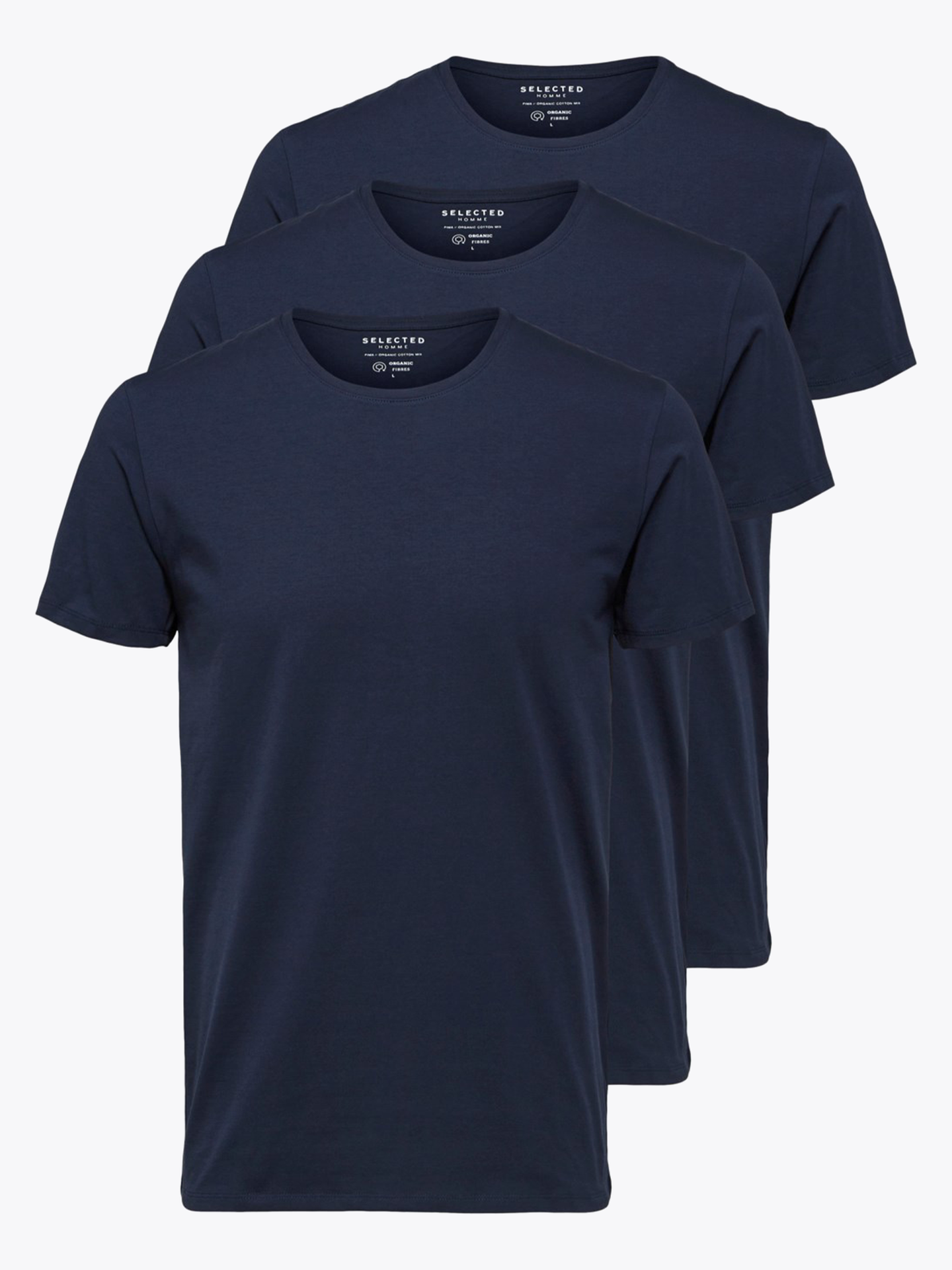 New Pima 3-Pack Short Sleeve O-Neck
