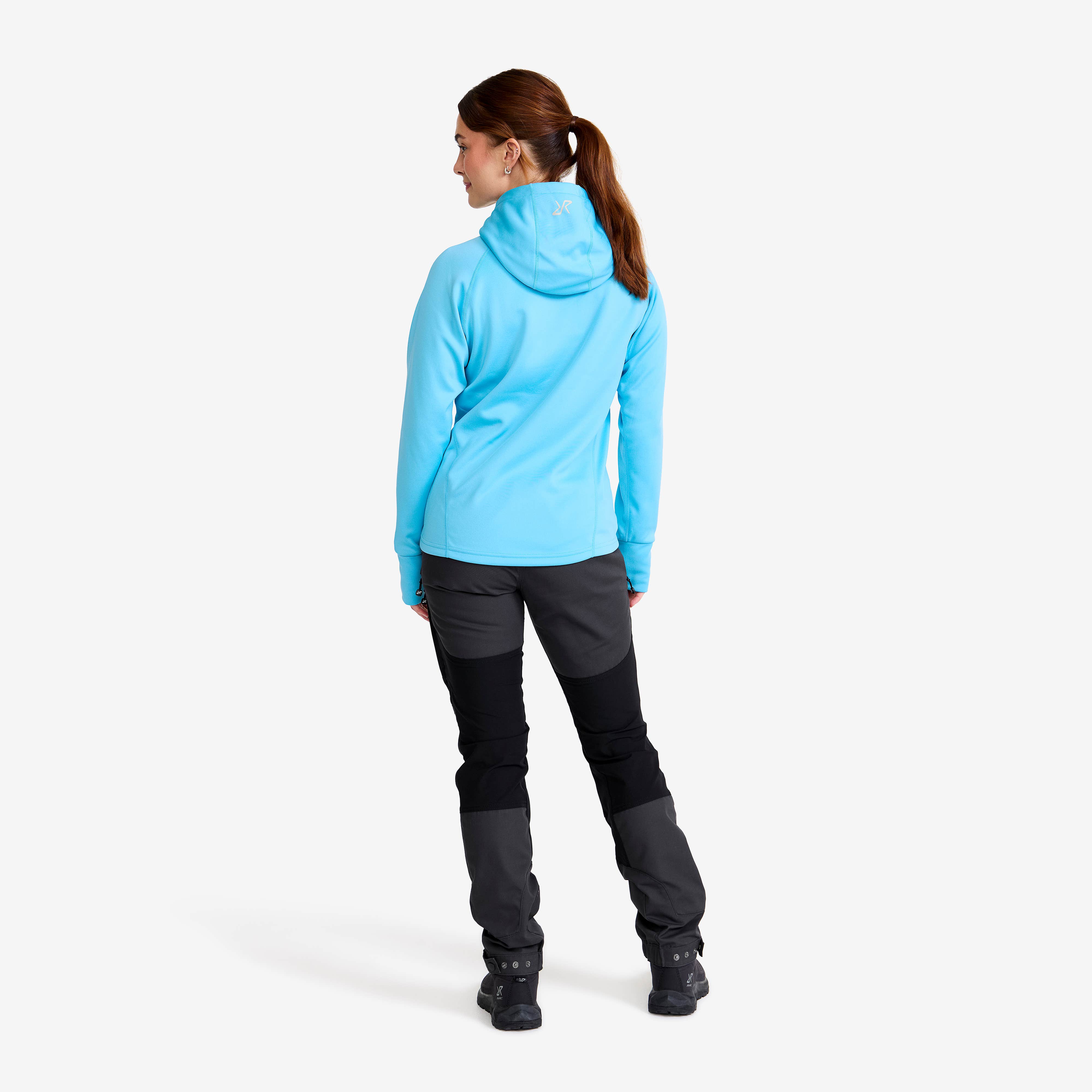 Evolution Stretch Fleece Hoodie Dame Alaskan Blue
