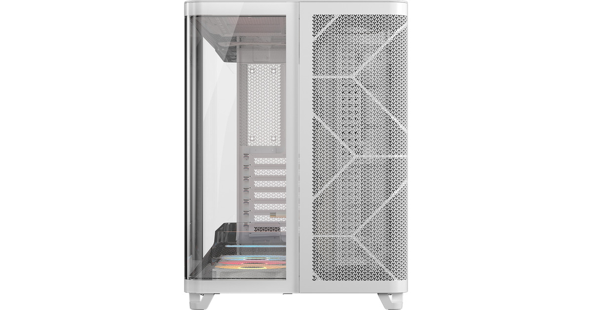 CorsairAIR 5400 RS-R ARGB  midi tower behuizing  (Wit | 3x USB-C | RGB | Tempered Glass)