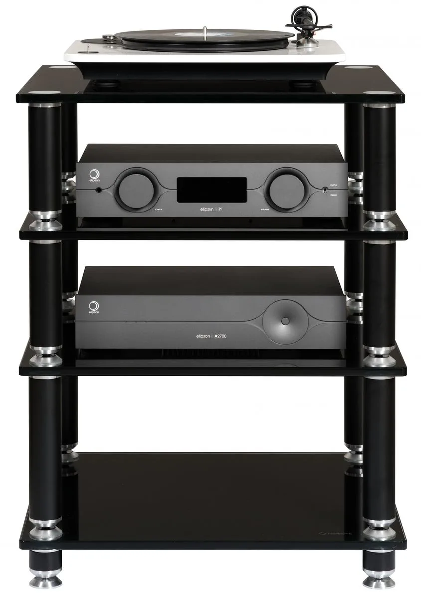 NorStone Stäbbl HiFi Noir satin Meubles hi-fi