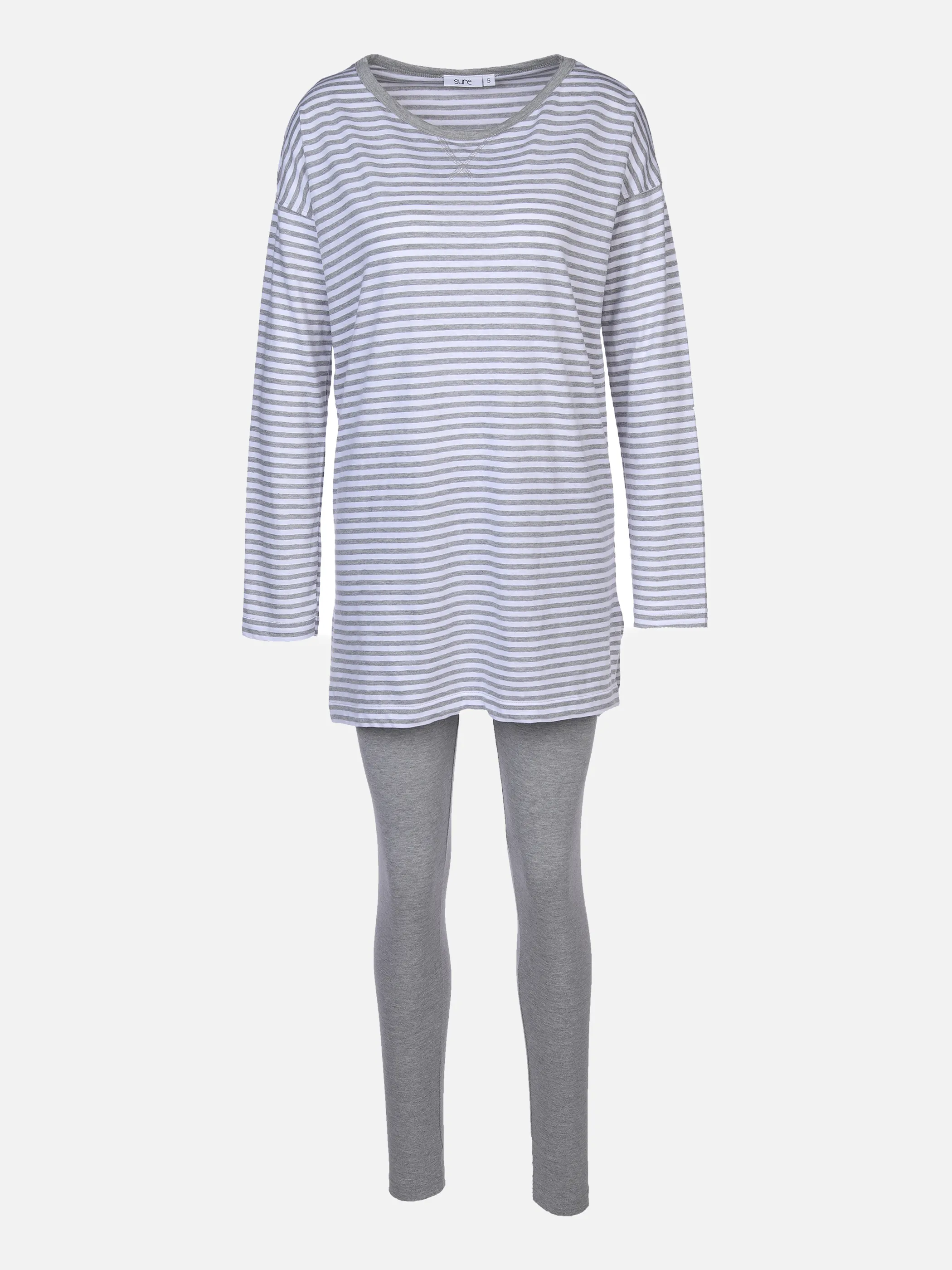Damen Pyjama im Streifenlook