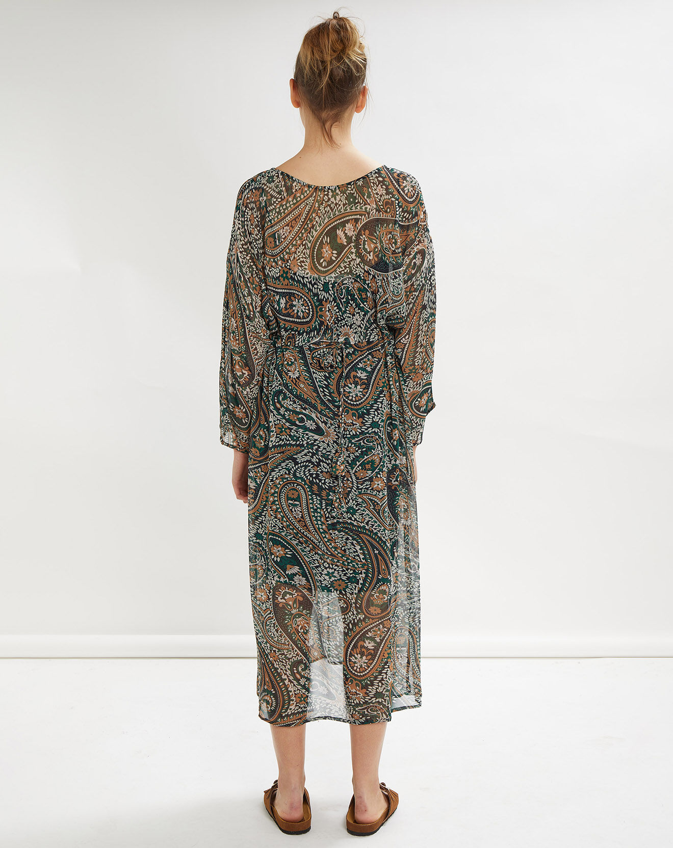 Stella Forest Robe Margua imprimée vert émeraude